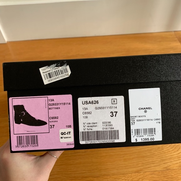 Chanel Pointed Multi Material Zip & Buckle Bootie - Picture 3 of 9